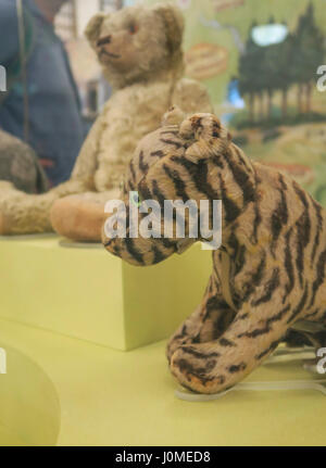 Winnie-the-Pooh Display, Children's Library, New York Public Library, NYC Stock Photo