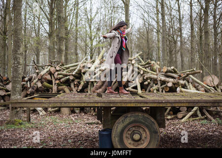 Hygge, couple in love Stock Photo