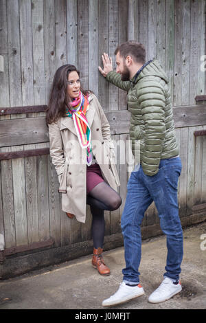 Hygge, couple in love Stock Photo