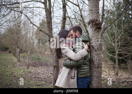 Hygge, couple in love Stock Photo