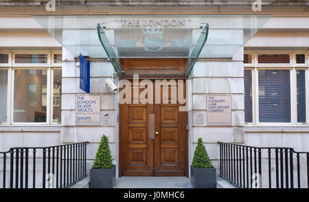 london silver vaults Stock Photo