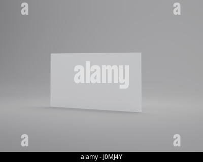 3D Rendering Business card isolated on white background, illustration Stock Photo