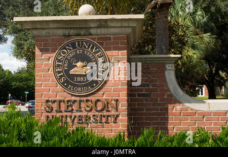 Deland Florida Stetson University college in small town education, Stock Photo