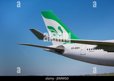 Mahan Air Airbus A340 Iran Tehran Stock Photo