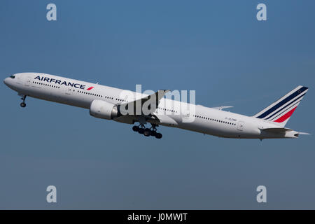 Air France Boeing 777 Aircraft Stock Photo