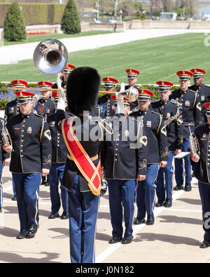 US Air Force (USAF) Band performs at the Pentagon - Washington, DC USA Stock Photo