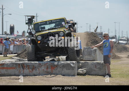 jeeps on the beach jeep convention in Daytona Florida USA Stock Photo