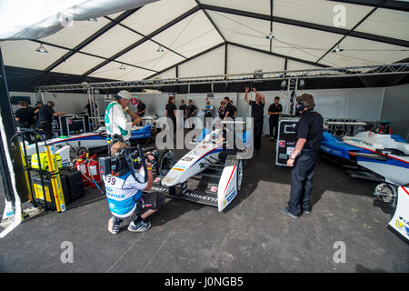 E Formula Racing In Miami Stock Photo