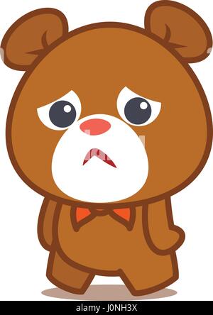 cartoon sad bear Stock Vector Image & Art - Alamy