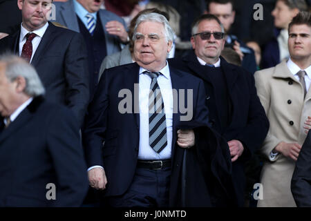 Everton Chairman Bill Kenwright in the stands during the Premier League match at Goodison Park, Liverpool. Stock Photo
