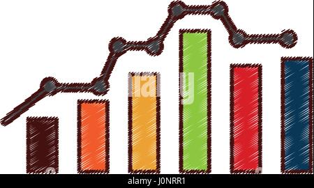 bars statistics isolated icon Stock Vector
