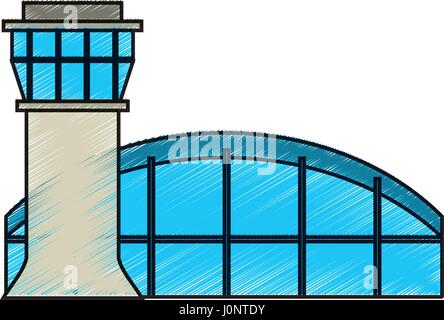 airport control tower Stock Vector Image & Art - Alamy
