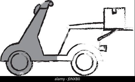 scooter motorcycle isolated icon Stock Vector