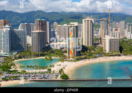 Hilton Hawaiian Village, Waikiki, Honolulu, Oahu, Hawaii Stock Photo