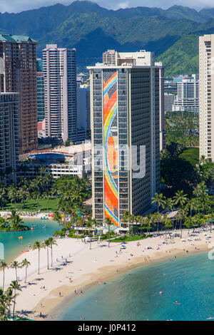 Hilton Hawaiian Village, Waikiki, Honolulu, Oahu, Hawaii Stock Photo