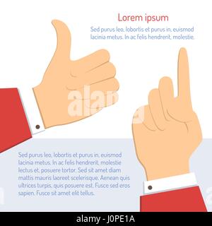 Hand gesture Stock Vector