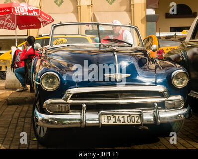 Classic American Car, Havana, Cuba Stock Photo