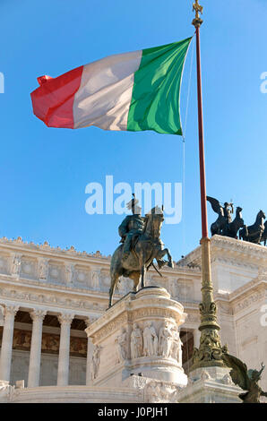 Vittoriano, Monument to Victor Emmanuel II, Rome, Italy, Europe Stock Photo