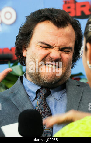 Actor Jack Black attends HBO 'The Brink' Los Angeles Premiere at Paramount Theater on Paramount Studios lot on June 8th, 2015 in Los Angeles, California. Stock Photo