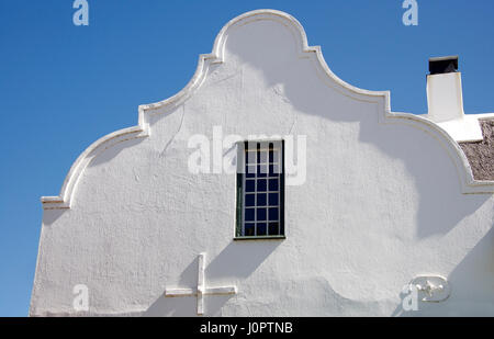 Fine example traditional Cape Dutch Holbol gable roof Mowbray Cape Town South Africa Stock Photo