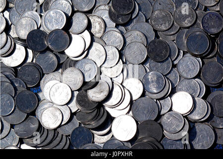 A Heap of lots of indian currency Rupee Stock Photo