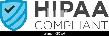HIPAA Compliance Icon Medical Graphic Stock Vector