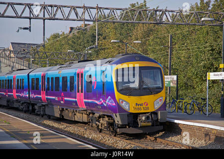 The Class 185 Pennine Desiro is a diesel multiple-unit passenger train of the Desiro type built by Siemens in Germany for the British train operating  Stock Photo