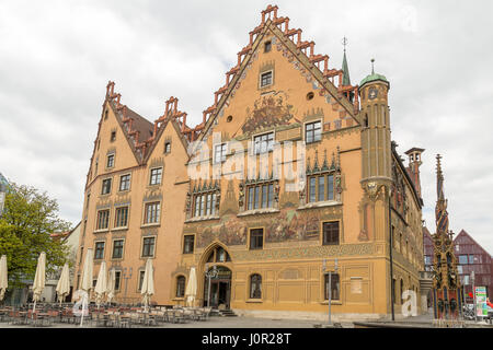 Beautiful Town Hall in Ulm, Germany. Stock Photo