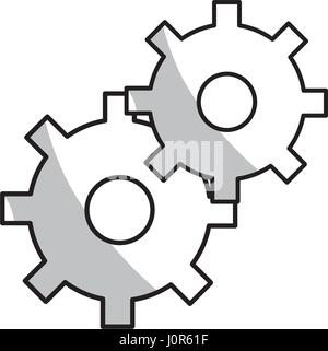 figure industry gears engineering process background Stock Vector Image ...