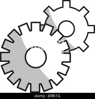 figure industry gears engineering process background Stock Vector Image ...