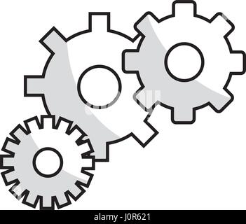 figure industry gears engineering process background Stock Vector Image ...