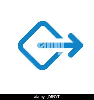 External Link Icon - user will know they are leaving the app to visit an external website Stock Vector