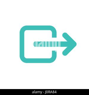 External Link Icon - user will know they are leaving the app to visit an external website Stock Vector