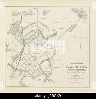 The Battle of Franklin, Tennessee, November 30, 1864 ... With maps Stock Photo