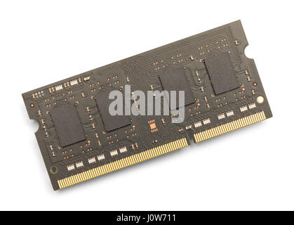 Four Gigabite Stick of Computer Memory Isolated on White Background. Stock Photo