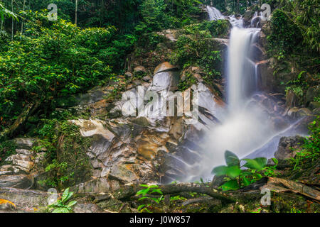 The waterfalls of Jeram Toi, Negeri Sembilan, Malaysia. Stock Photo