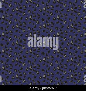 Leopard skin seamless pattern. Vector illustration with animal print. Stock Vector