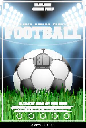 Poster Template of Football Tournament Stock Vector
