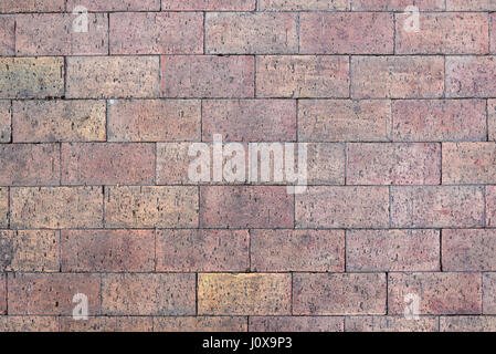 Background or texture made of red paving stone Stock Photo