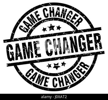 game changer round grunge black stamp Stock Vector