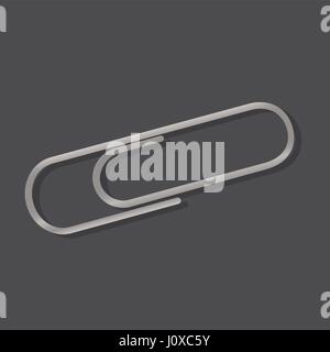 Icon graphic of clip attachment vector illustration Stock Vector