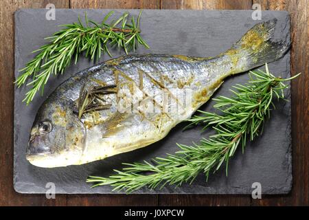 gilthead seabream ready to cook Stock Photo