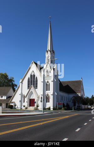 First Presbyterian Church, built in 1874 in Napa, California Stock Photo