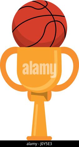 Basketball scoring and ball with trophy cup Stock Vector Image & Art ...