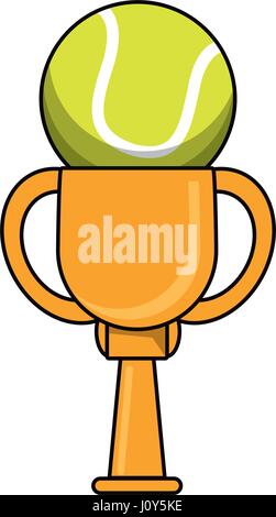 tennis trophy sport golden image Stock Vector Image & Art - Alamy