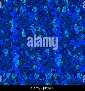 Vector Denim floral seamless pattern. Jeans background with hand drawing doodle flowers. Blue jeans cloth background Stock Vector