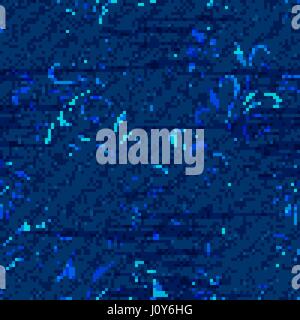 Vector Denim floral seamless pattern. Jeans background with hand drawing doodle flowers. Blue jeans cloth background Stock Vector