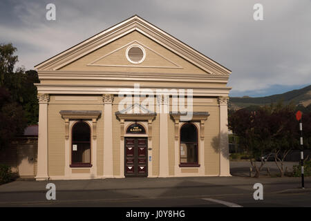 The Gaiety theatre venue, Akaroa, Canterbury Region, South Island, New Zealand. Stock Photo