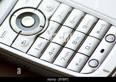 old cell phone numeric keyboard Stock Photo