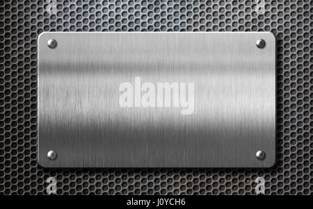 metal plate over comb background 3d illustration Stock Photo - Alamy